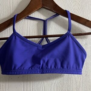 Ivivva Lululemon Purple Flow Y Racerback Sports Bra Size 10